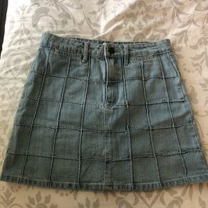 Women’s Quilted Denim Skirt